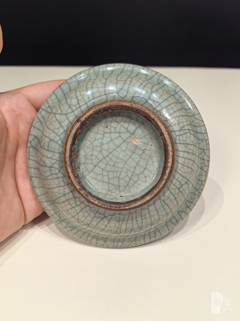 清早期 仿哥釉折沿洗 - 图5